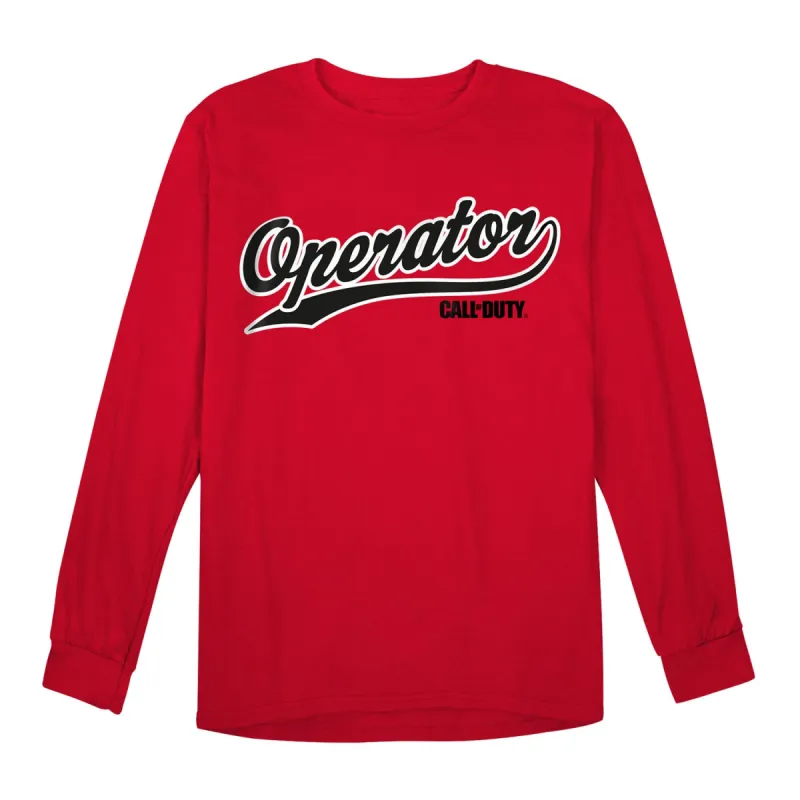 Call of Duty Operator Red Long Sleeve T-Shirt sold by Call of Duty