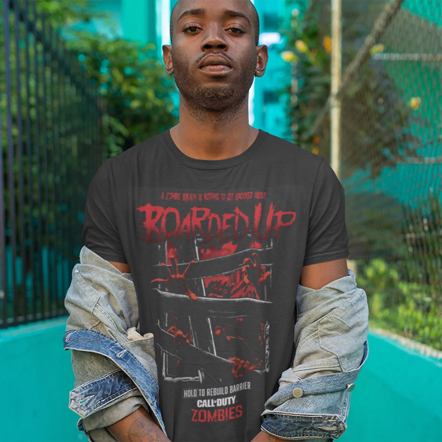 Call of Duty Boarded Up Black T-Shirt sold by Call of Duty product image thumbnail 3