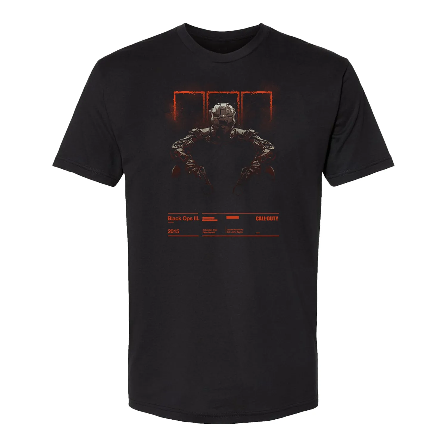 Call of Duty: Black Ops III (2015) Black T-Shirt sold by Call of Duty
