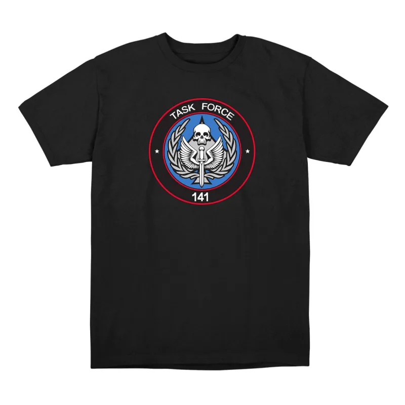 Call of Duty Task Force 141 Logo Black T-Shirt sold by Call of Duty