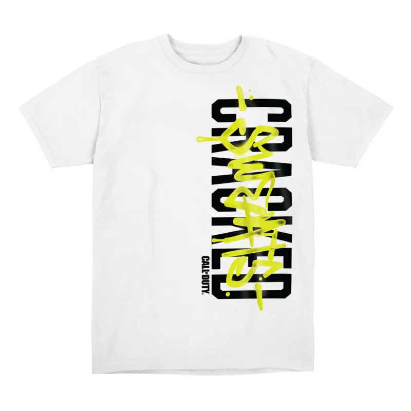 Call of Duty Cracked Up White T-Shirt sold by Call of Duty