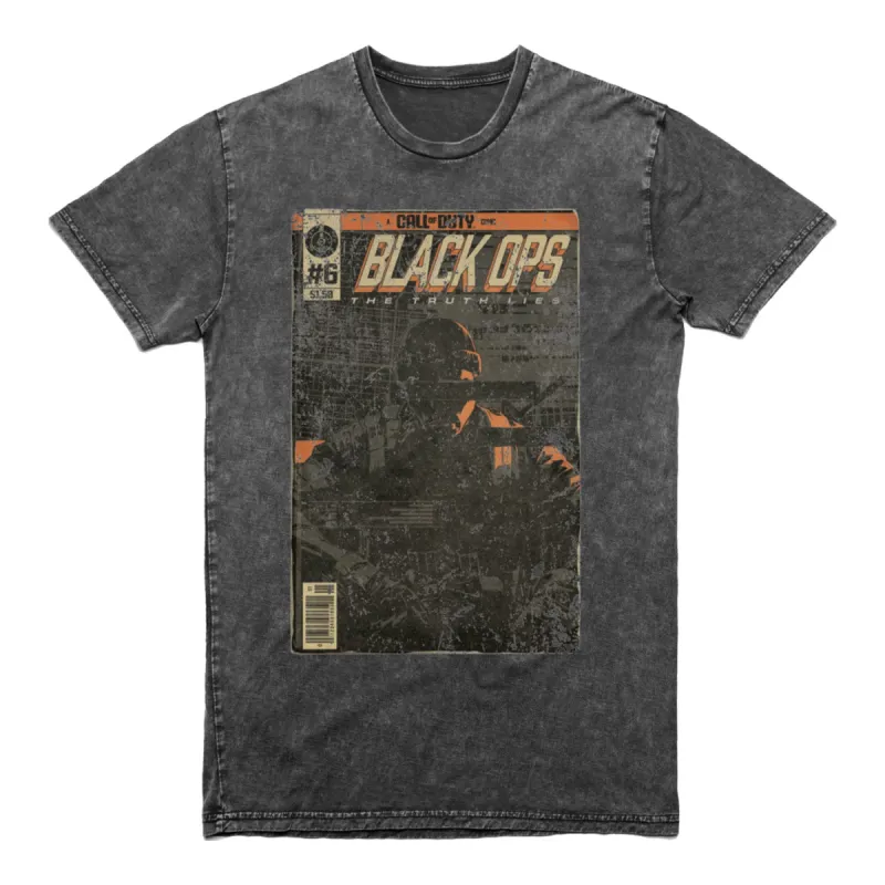 Call of Duty: Black Ops 6 Distressed Poster Black T-Shirt sold by Call of Duty