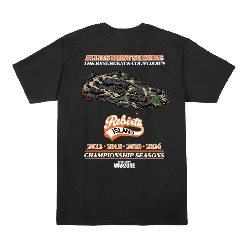 Call of Duty: Warzone Rebirth Island Black T-Shirt sold by Call of Duty