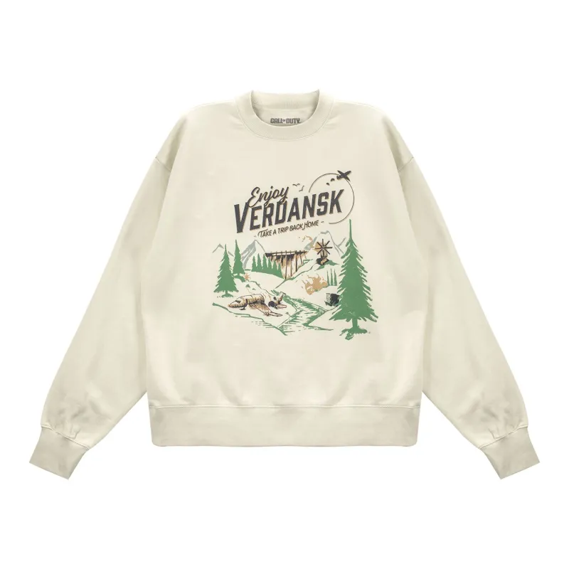 Call of Duty: Warzone Enjoy Verdansk Cream Sweatshirt sold by Call of Duty