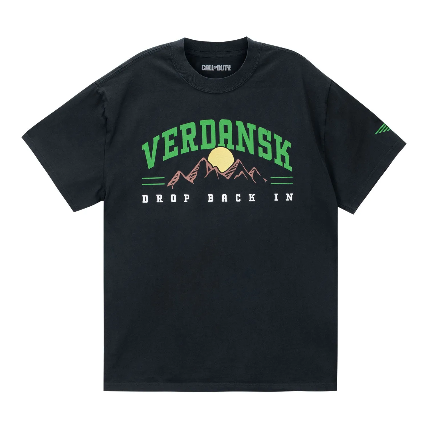 Call of Duty: Warzone Verdansk Drop Back In Black T-Shirt sold by Call of Duty