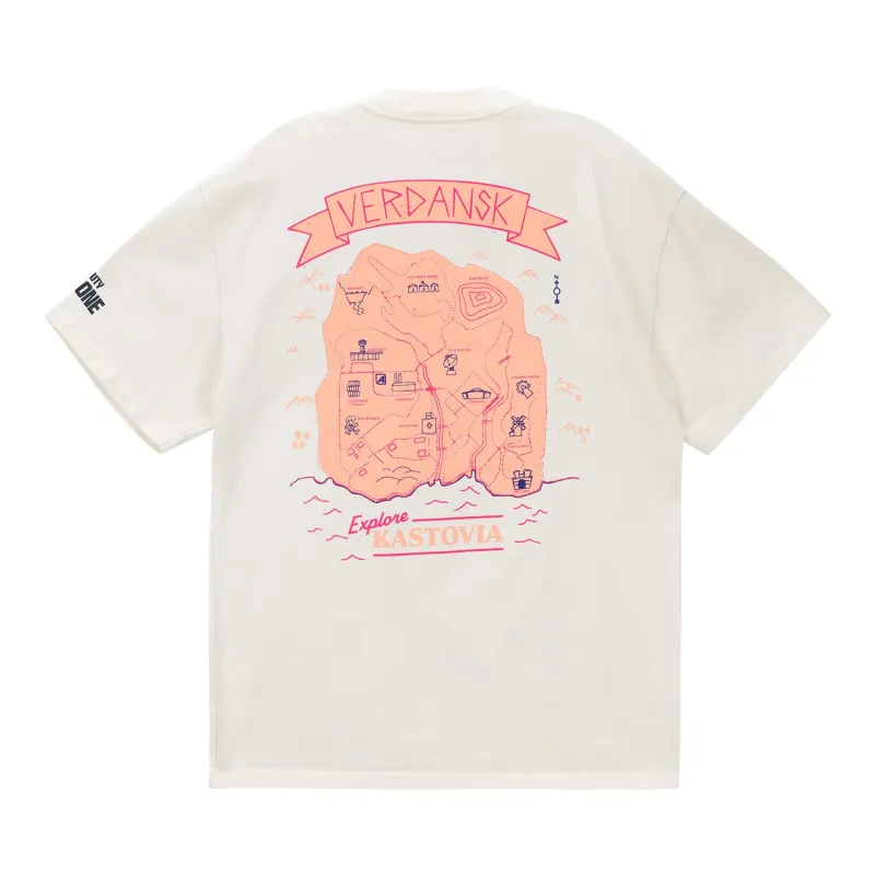 Call of Duty: Warzone Verdansk Explore Kastovia Tan T-Shirt sold by Call of Duty