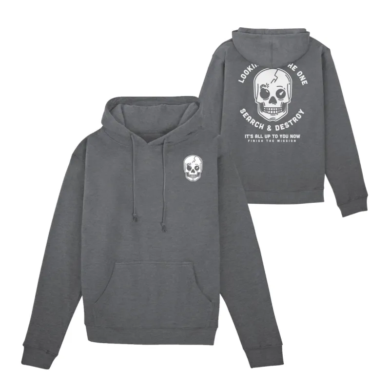 Call of Duty Search & Destroy Skull Logo Grey Hoodie sold by Call of Duty