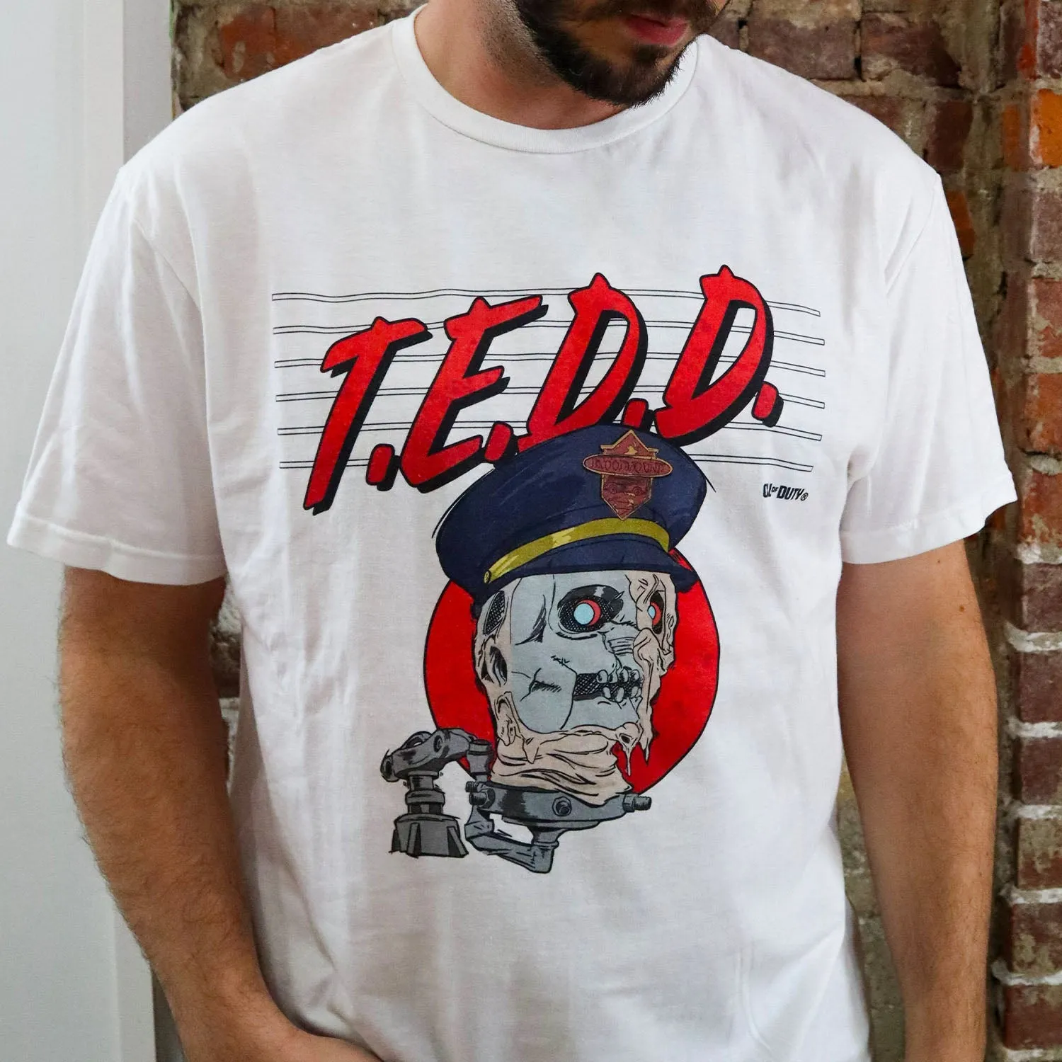 Call of Duty: Black Ops 7 Zombies T.E.D.D. White T-Shirt sold by Call of Duty product image thumbnail 4
