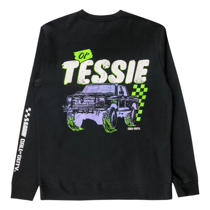 Call of Duty: Black Ops 7 Zombies Ol' Tessie Black Crewneck Sweatshirt sold by Call of Duty
