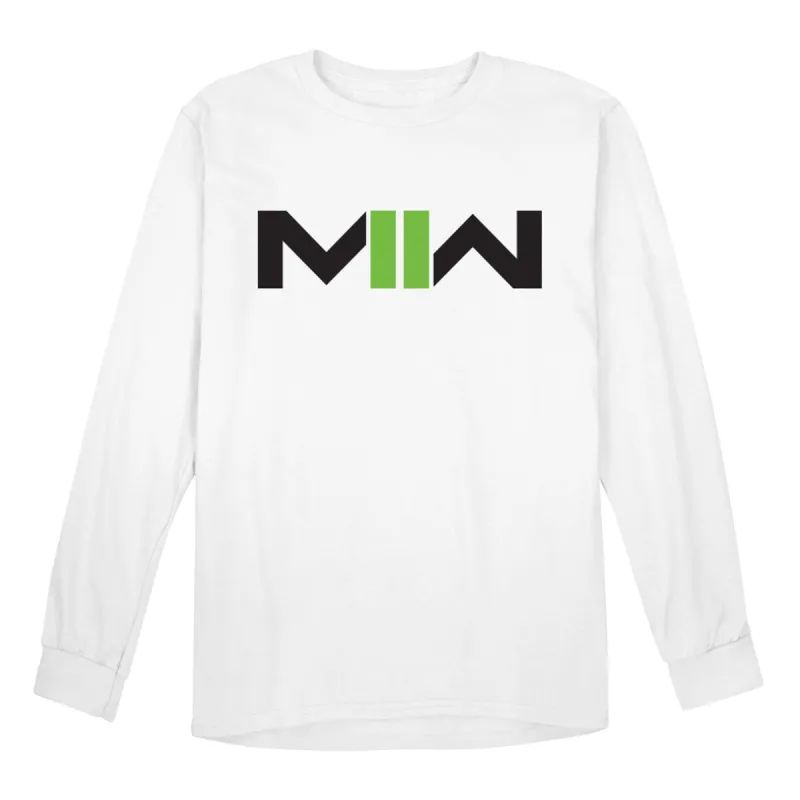 Call of Duty: Modern Warfare II Logo White Long Sleeve T-Shirt sold by Call of Duty