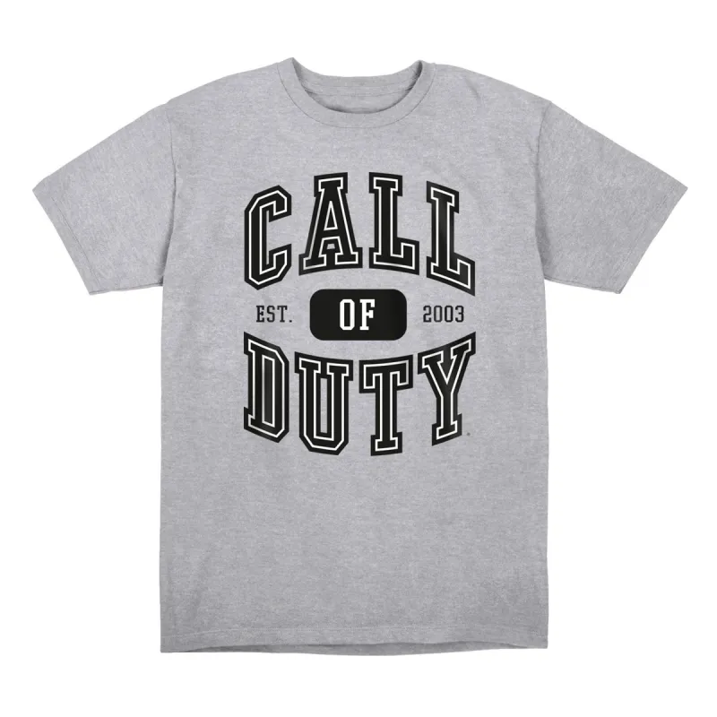 Call of Duty Alumnus Logo Grey T-Shirt sold by Call of Duty