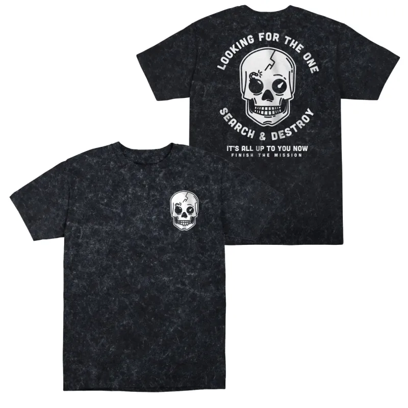 Call of Duty Search & Destroy Skull Logo Acid Black T-Shirt sold by Call of Duty