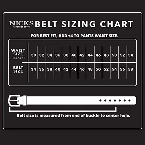 In Stock - Classic Work Belt / 1964 Blackout 1.5” / Waist Size 40 (Belt Size 44) sold by Nicks Boots product image thumbnail 4