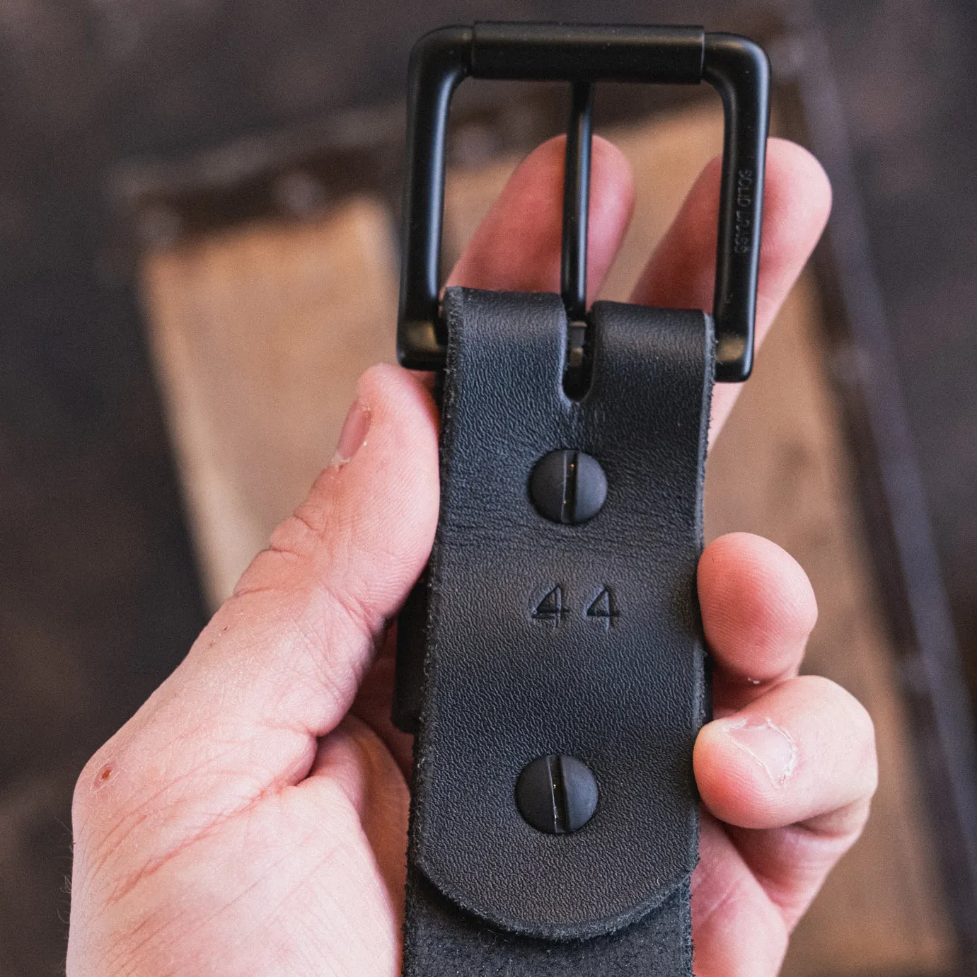 In Stock - Classic Work Belt / 1964 Blackout 1.5” / Waist Size 40 (Belt Size 44) sold by Nicks Boots product image thumbnail 3