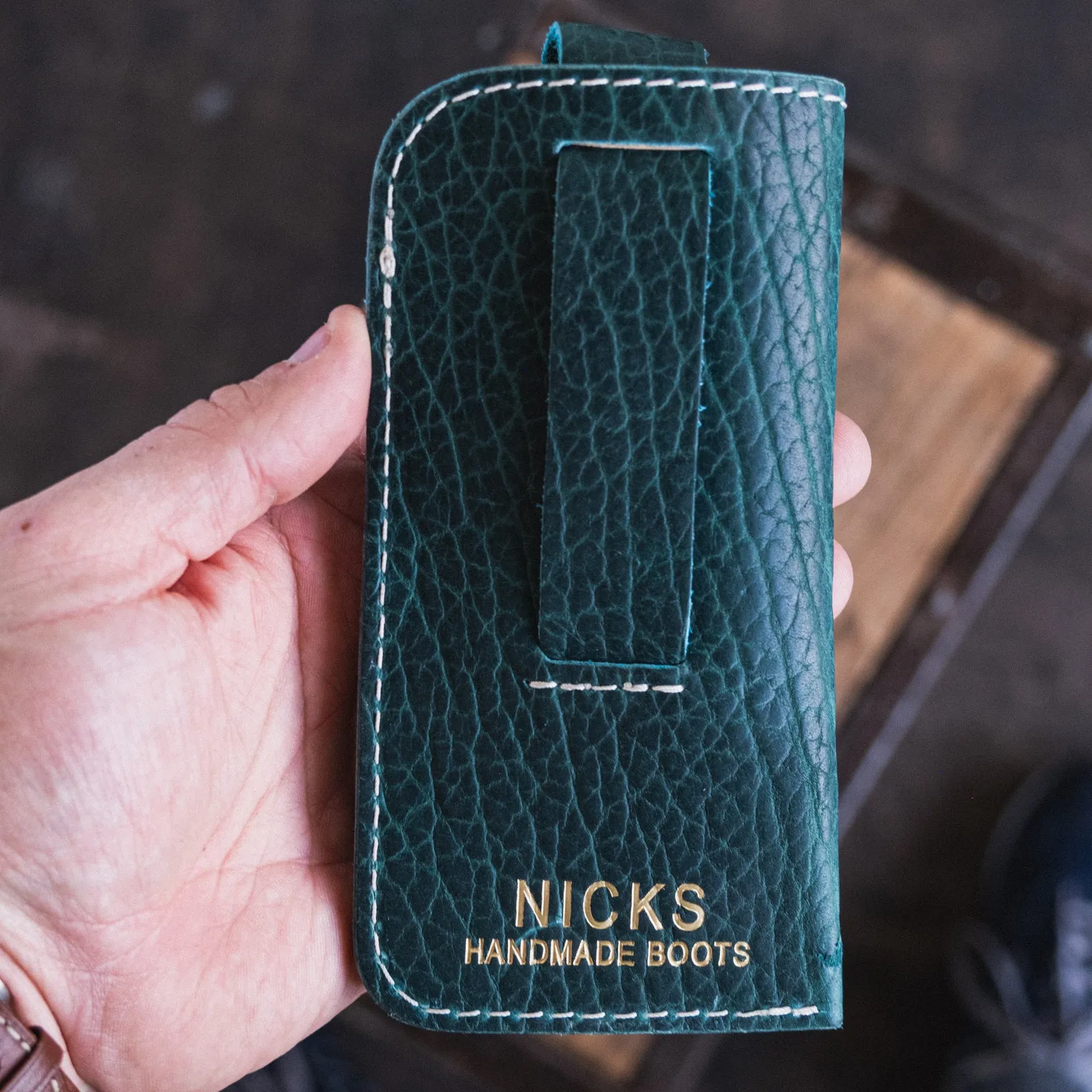 In Stock - Shade Case / Turquoise Shrunken Bison sold by Nicks Boots product image thumbnail 2