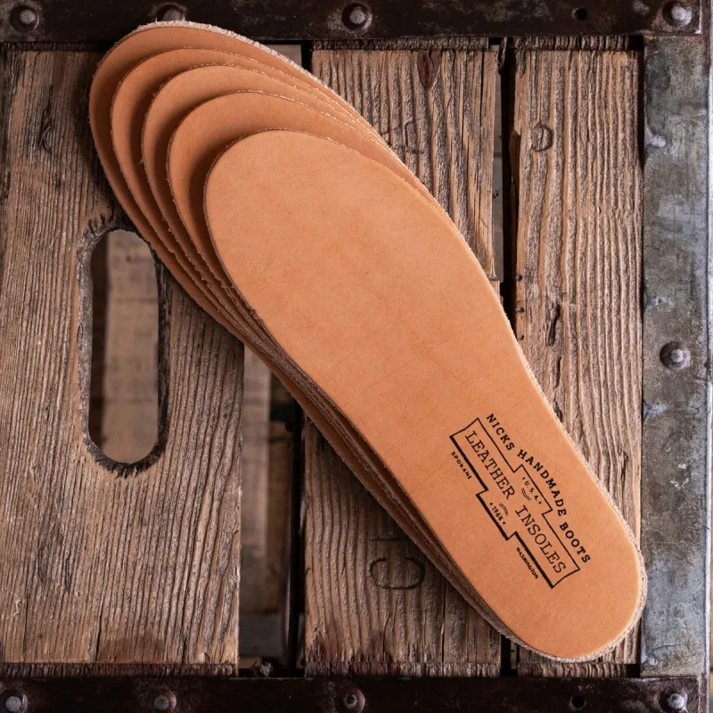 * Backordered* / Veg Tan Leather Insoles – Thin (4–5oz) | Extend Boot Life Without Adding Bulk sold by Nicks Boots