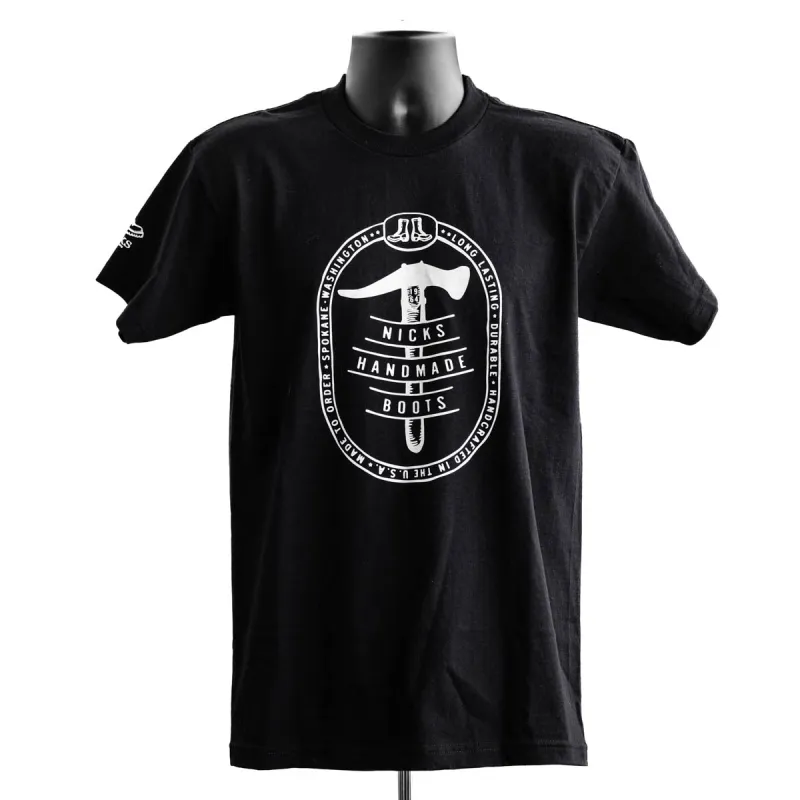 Shoe Hammer T-Shirt made by Nicks Boots