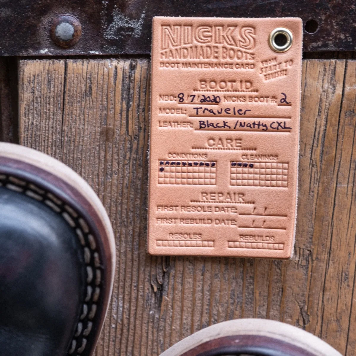 Nicks Maintenance Card – Track the Life of Your Nicks Boots sold by Nicks Boots product image thumbnail 4