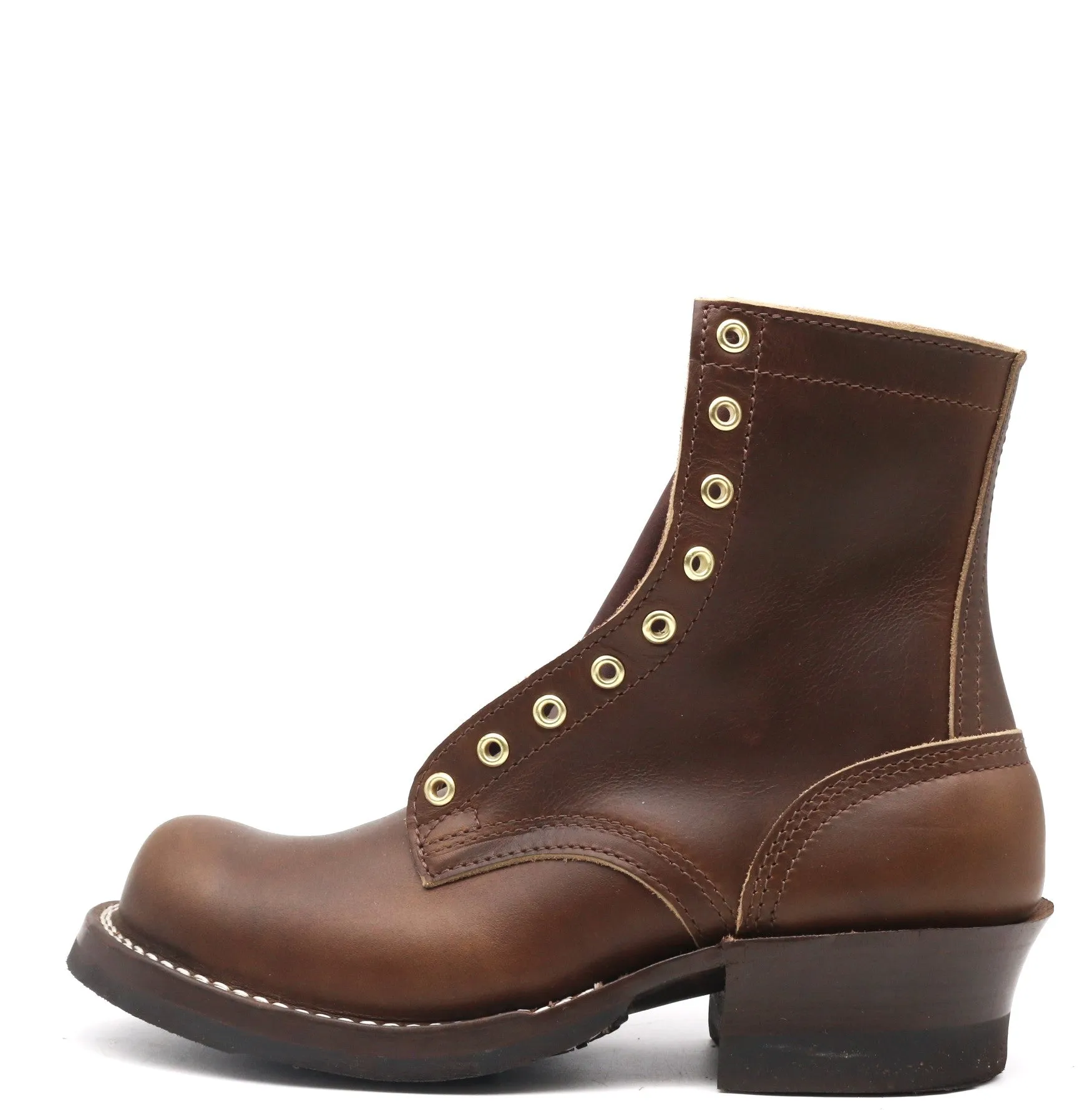 Cognac LaceUp 7.5 E - Ready To Ship! sold by Nicks Boots