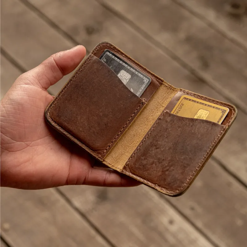Heritage Calf Wallet made by Nicks Boots