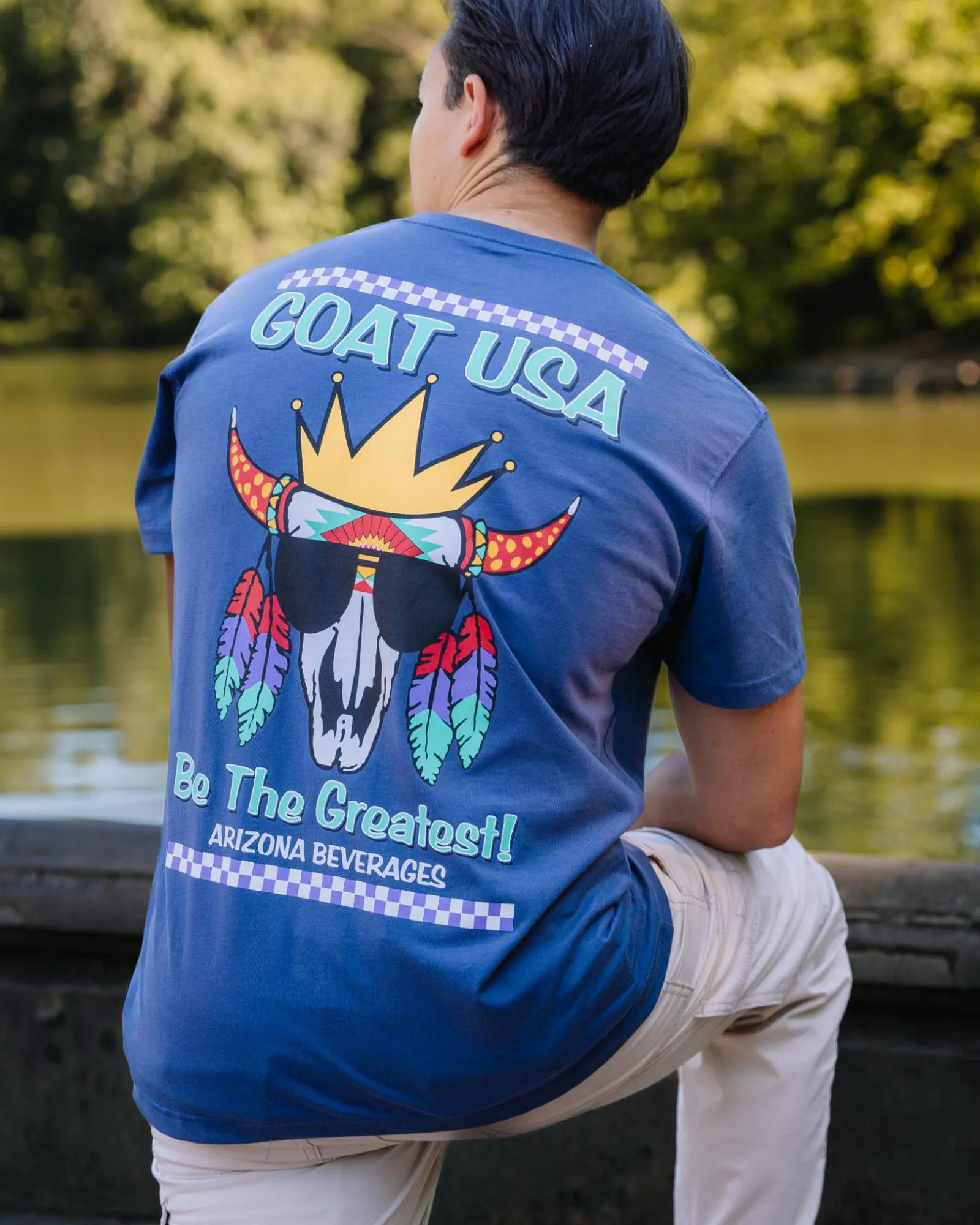 AriZona Skull GOAT T-Shirt sold by Goat USA product image thumbnail 2