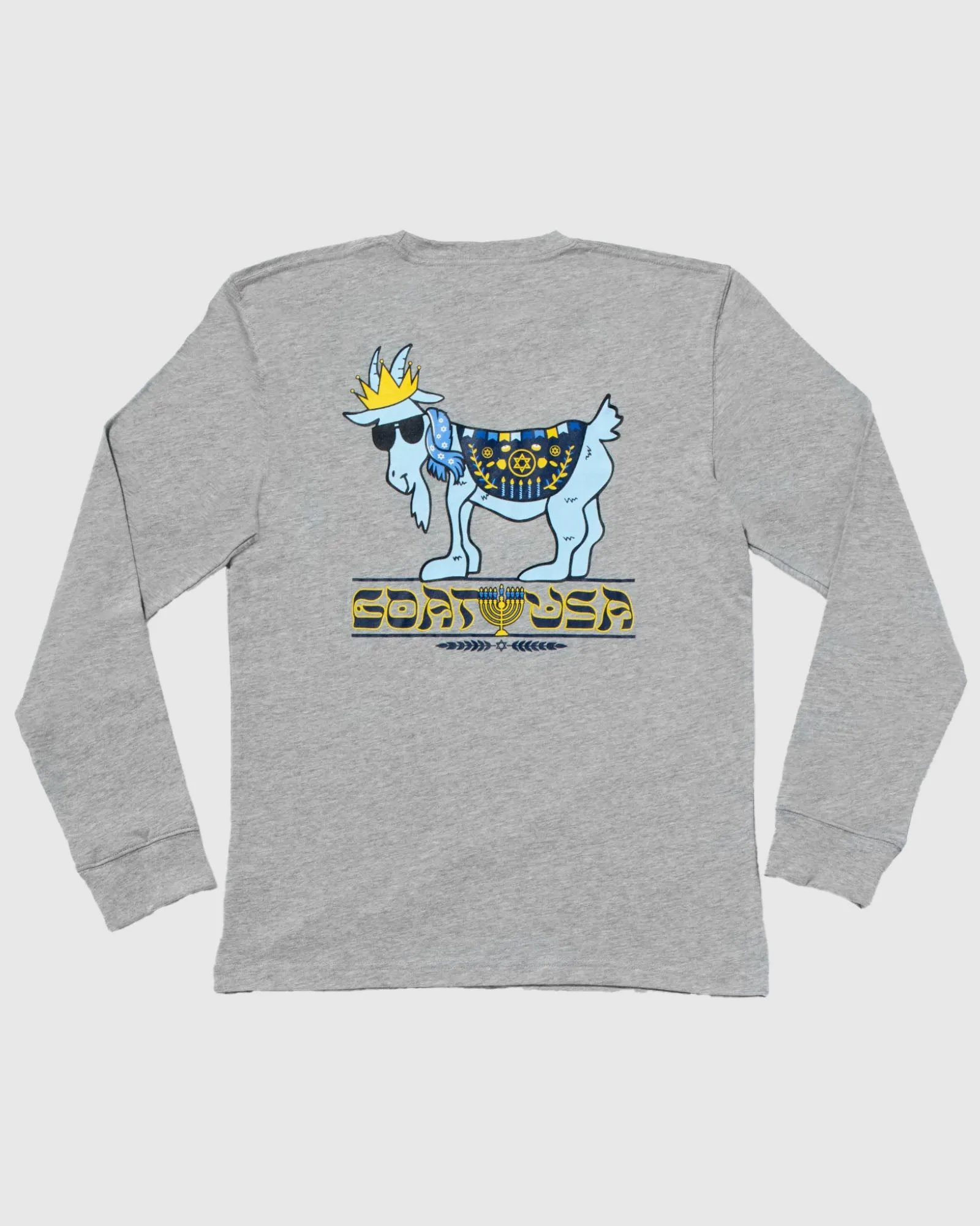 Hanukkah Long Sleeve T-Shirt sold by Goat USA