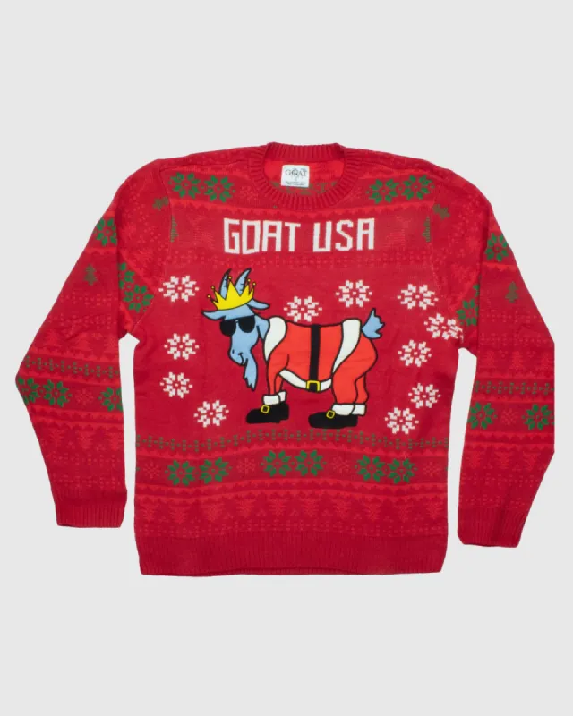Santa Not So Ugly Christmas Sweater sold by Goat USA