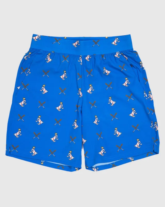 Men's Athletic Shorts: Baseball All-Over-Print sold by Goat USA