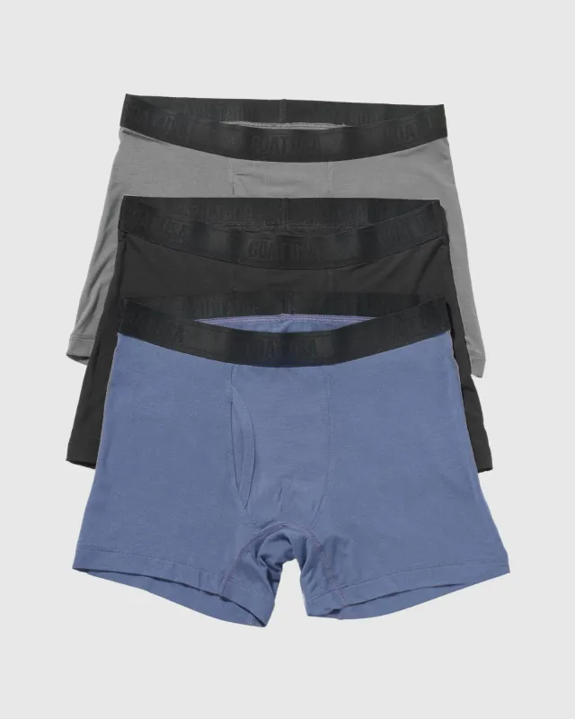 Solid Boxer Briefs (3x) sold by Goat USA