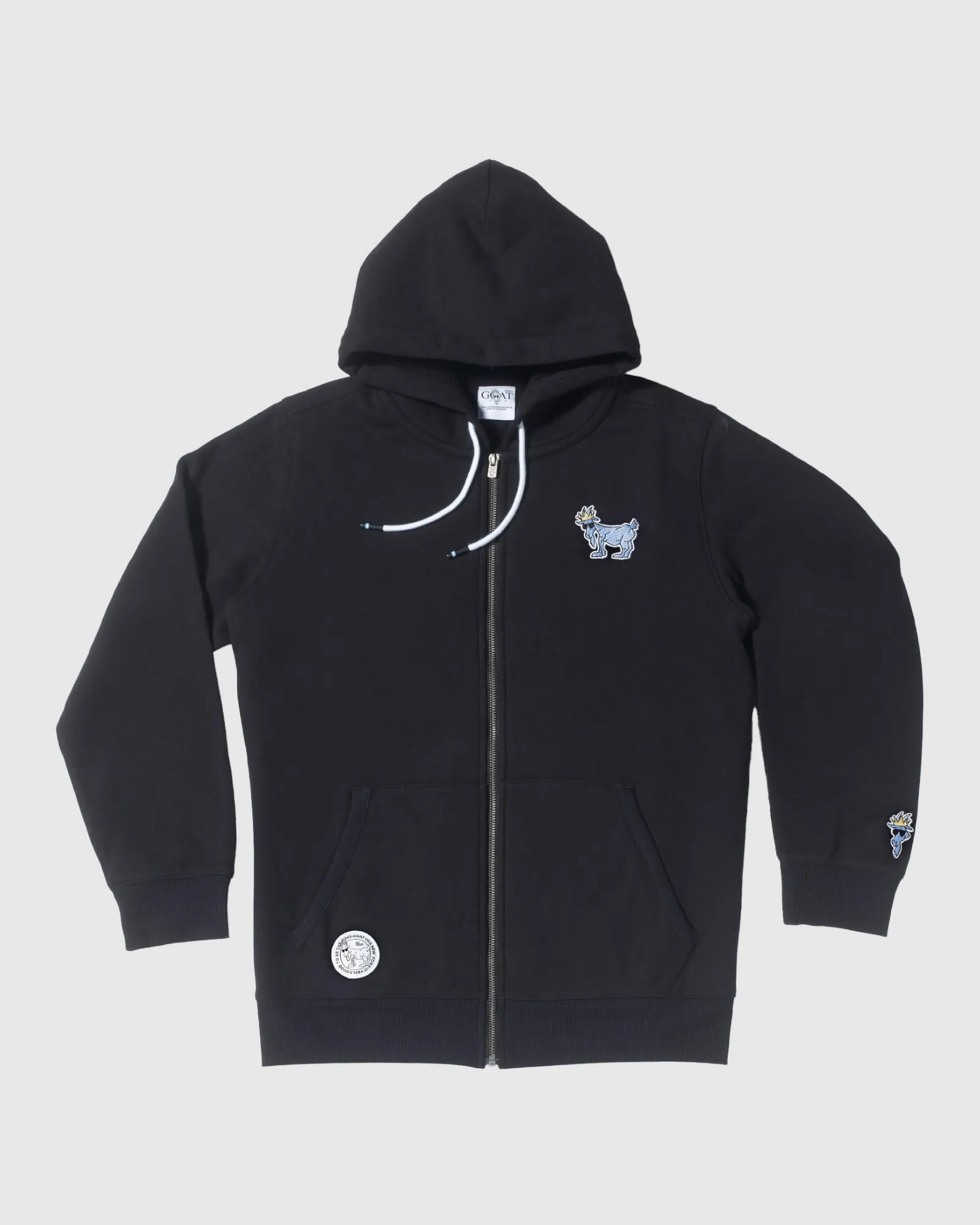 Sherpa-Lined Full-Zip Hooded Sweatshirt sold by Goat USA product image thumbnail 3