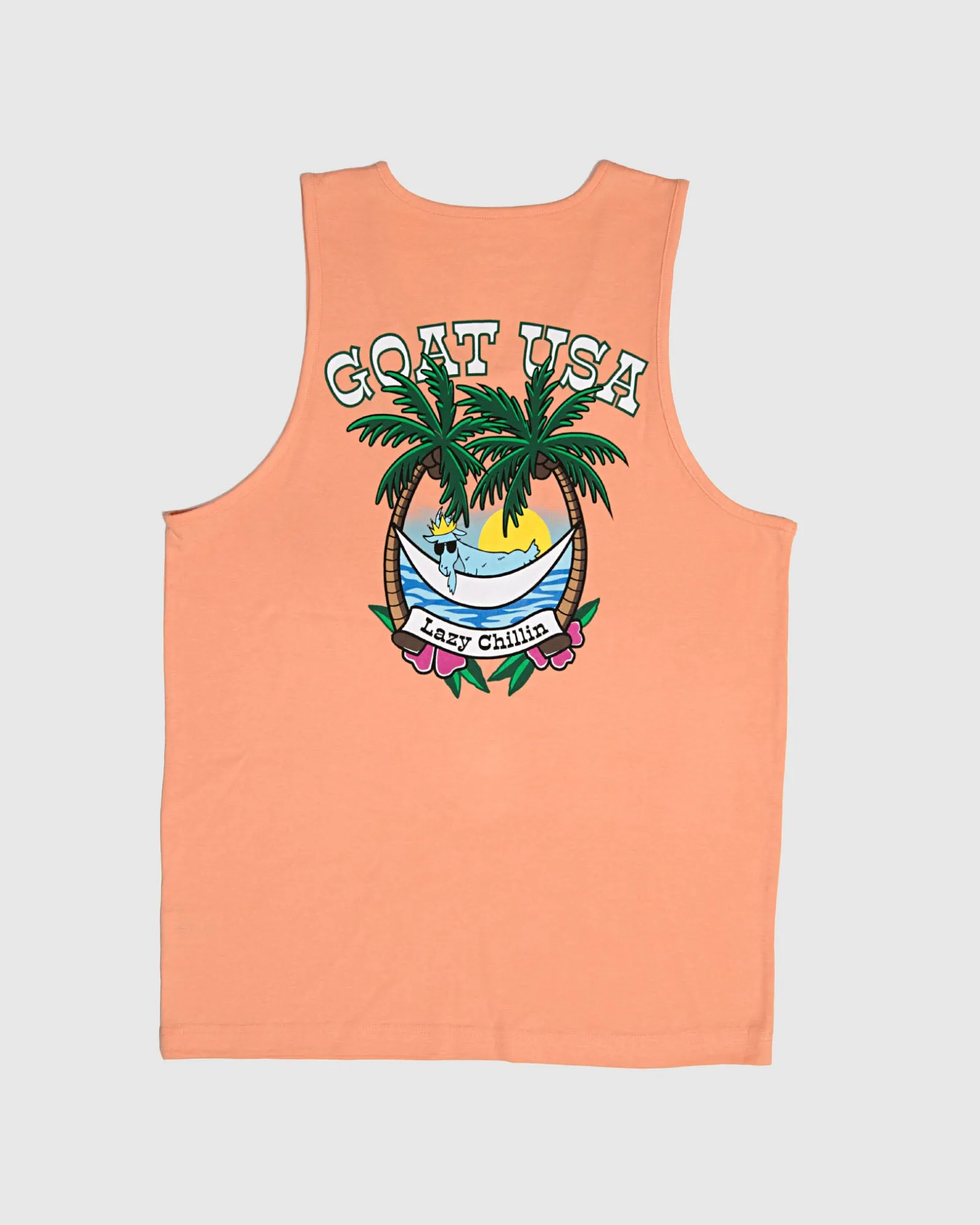 Lazy Chillin' Tank Top sold by Goat USA