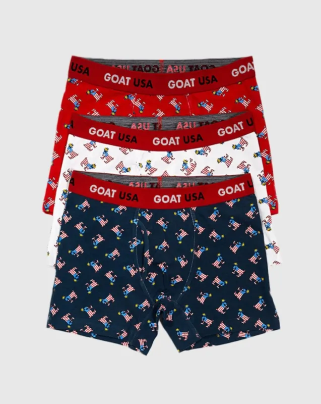 Freedom Boxer Briefs (3x) sold by Goat USA