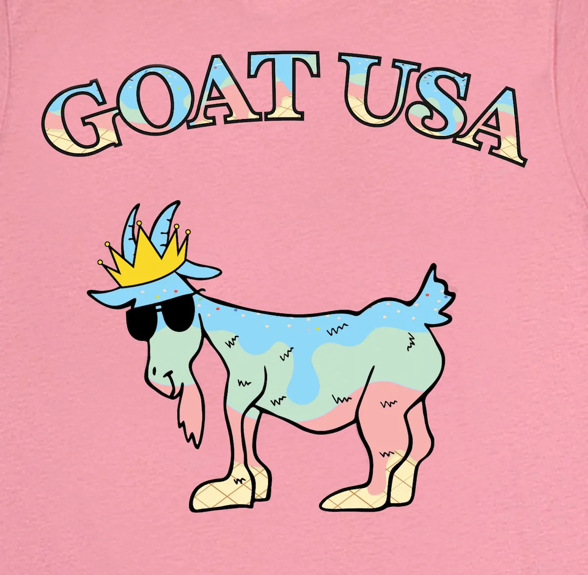 Ice Cream T-Shirt sold by Goat USA product image thumbnail 3