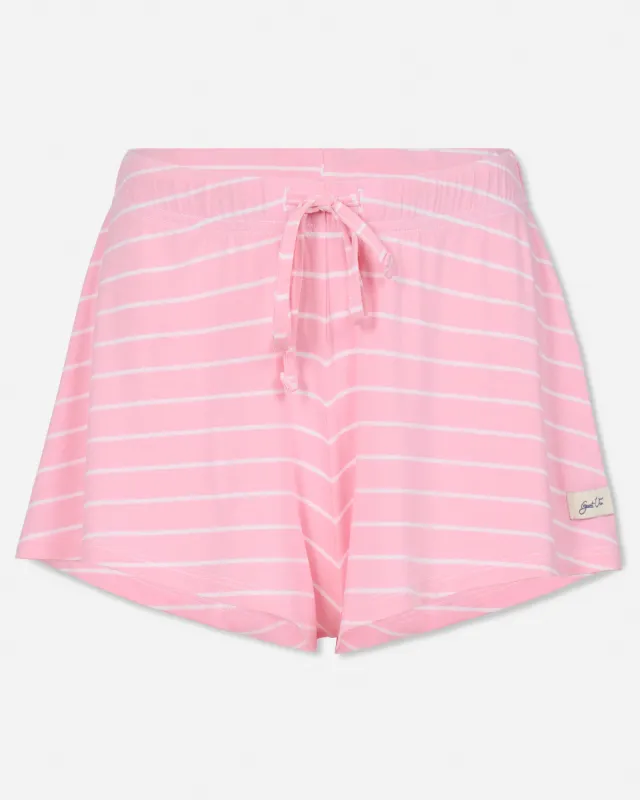 Women's Striped Pajama Shorts sold by Goat USA