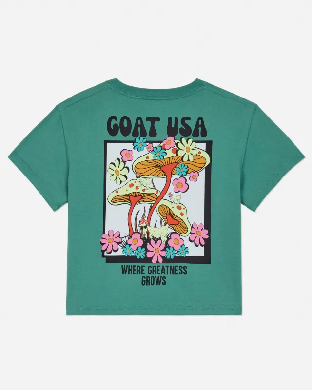 Mushroom Crop Top sold by Goat USA