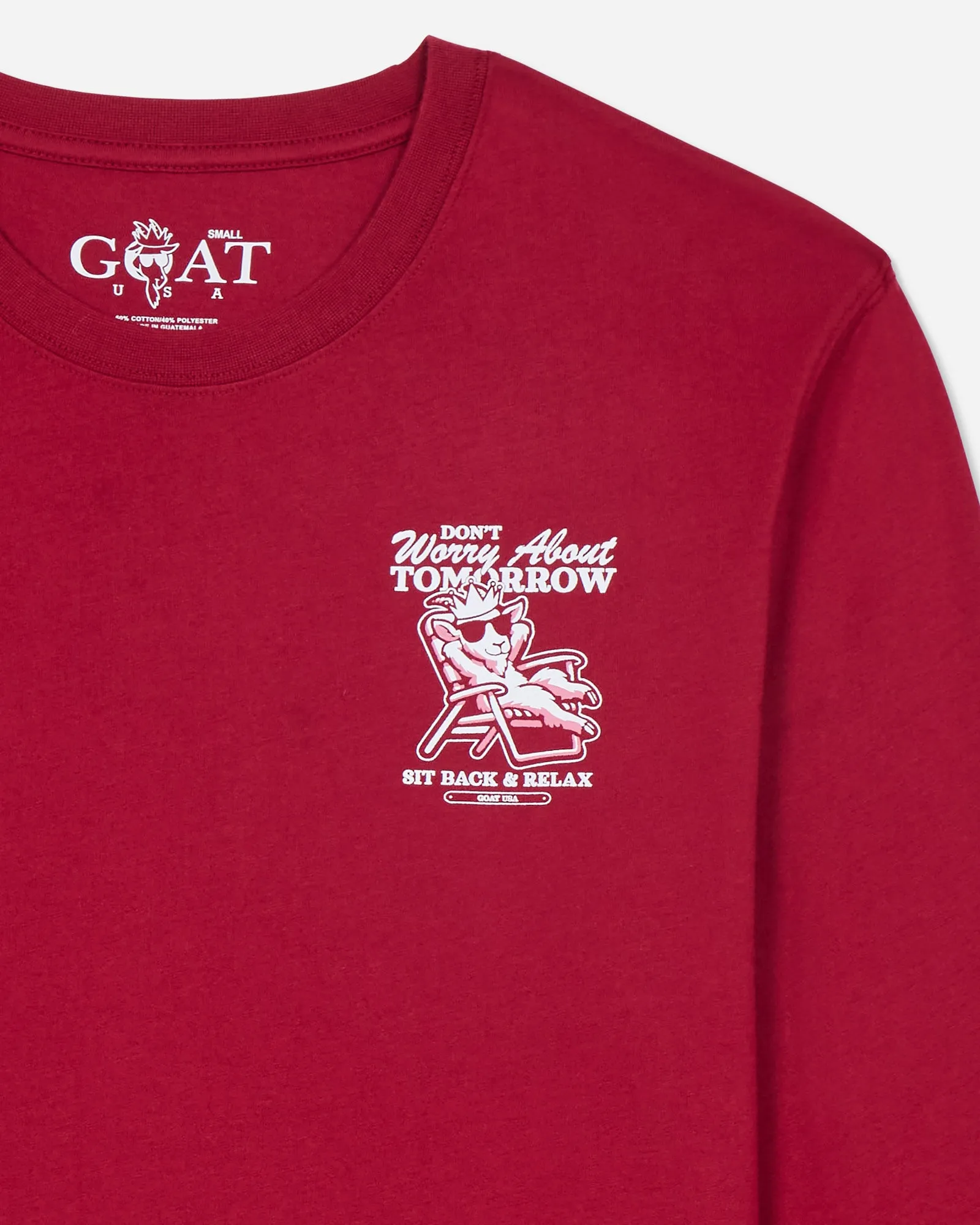 Sit Back & Relax Long Sleeve T-Shirt sold by Goat USA product image thumbnail 3