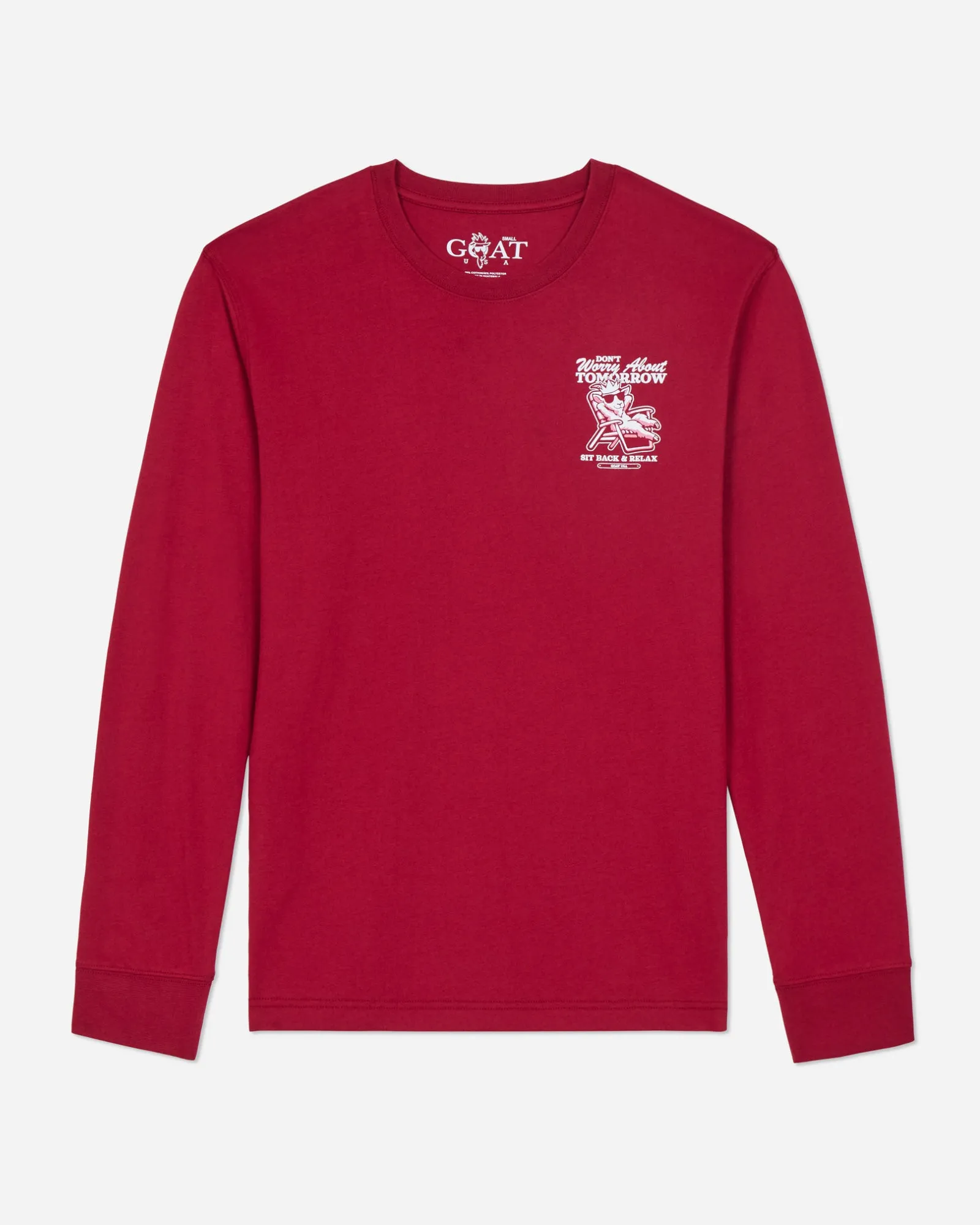 Sit Back & Relax Long Sleeve T-Shirt sold by Goat USA product image thumbnail 4