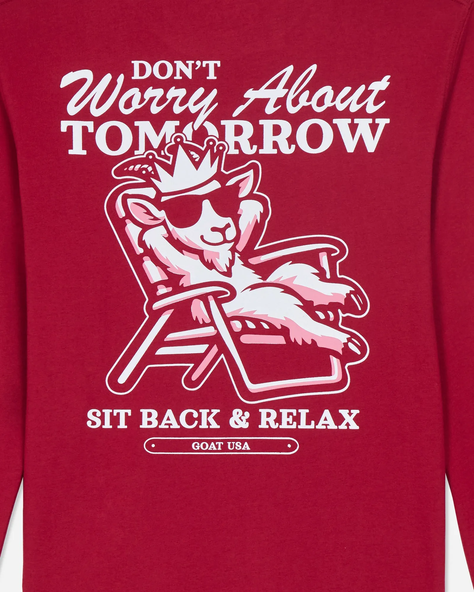 Sit Back & Relax Long Sleeve T-Shirt sold by Goat USA product image thumbnail 2