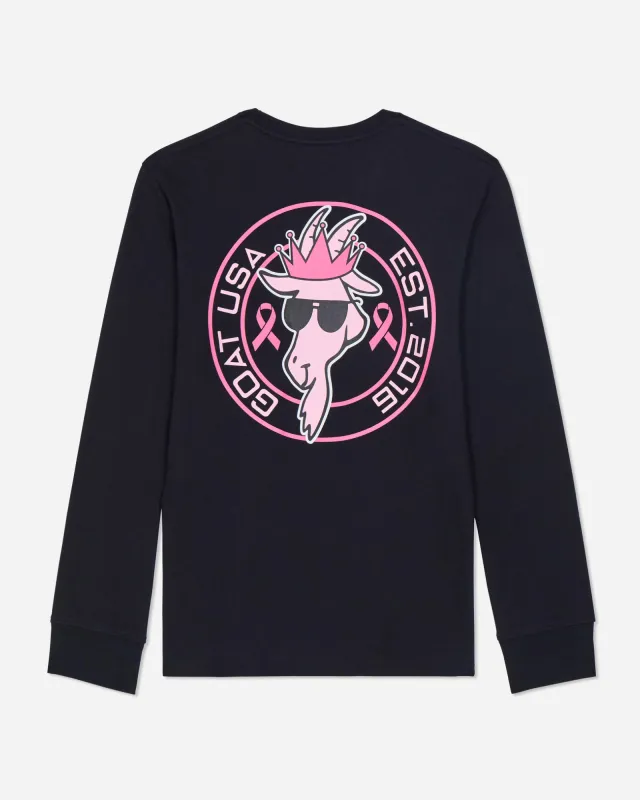 Breast Cancer Awareness Long Sleeve T-Shirt sold by Goat USA