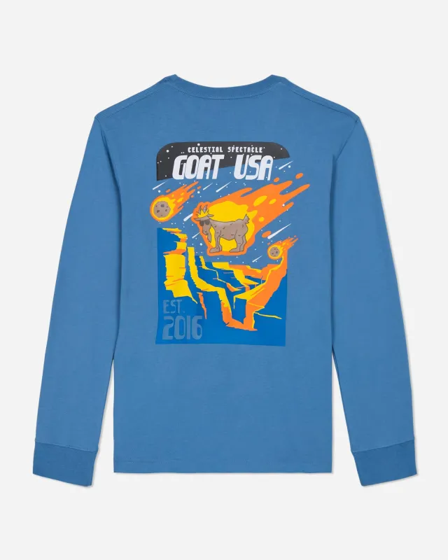 Meteor Shower Long Sleeve T-Shirt sold by Goat USA