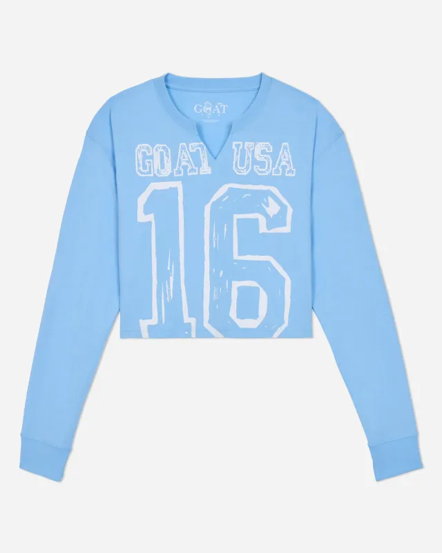 Women's GOAT USA Crop Long Sleeve T-Shirt sold by Goat USA