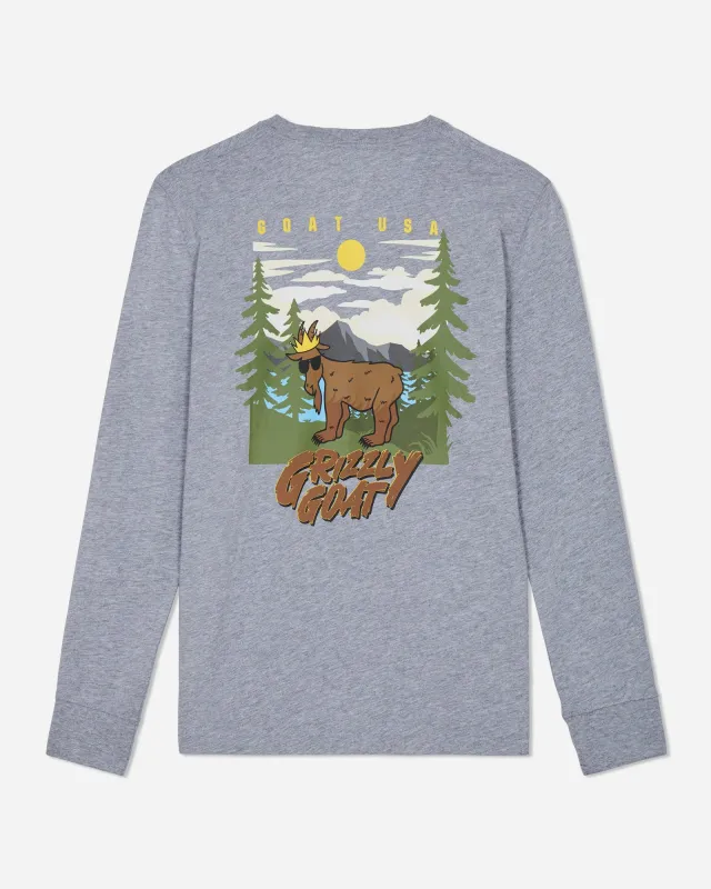 Grizzly GOAT Long Sleeve T-Shirt sold by Goat USA