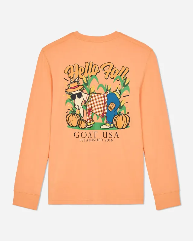 Hello Fall Long Sleeve T-Shirt sold by Goat USA