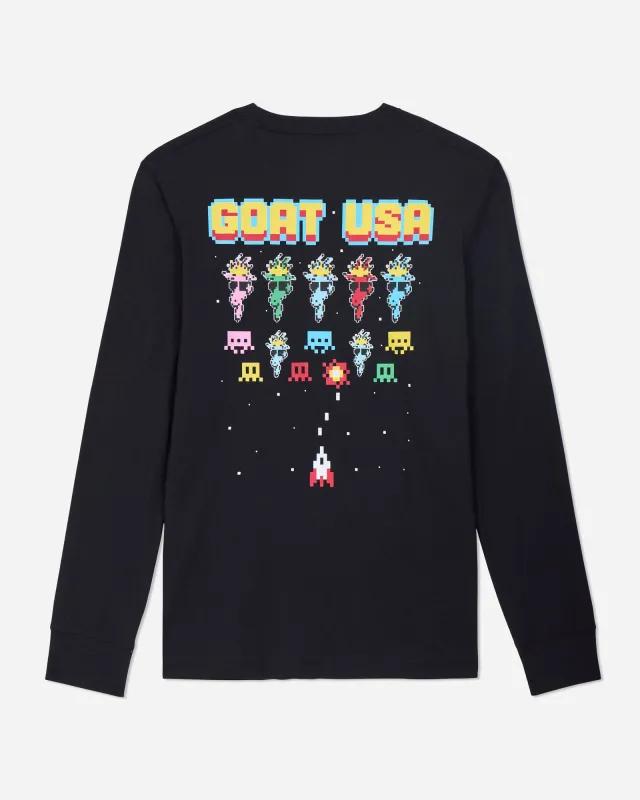Retro Gamer Long Sleeve T-Shirt sold by Goat USA