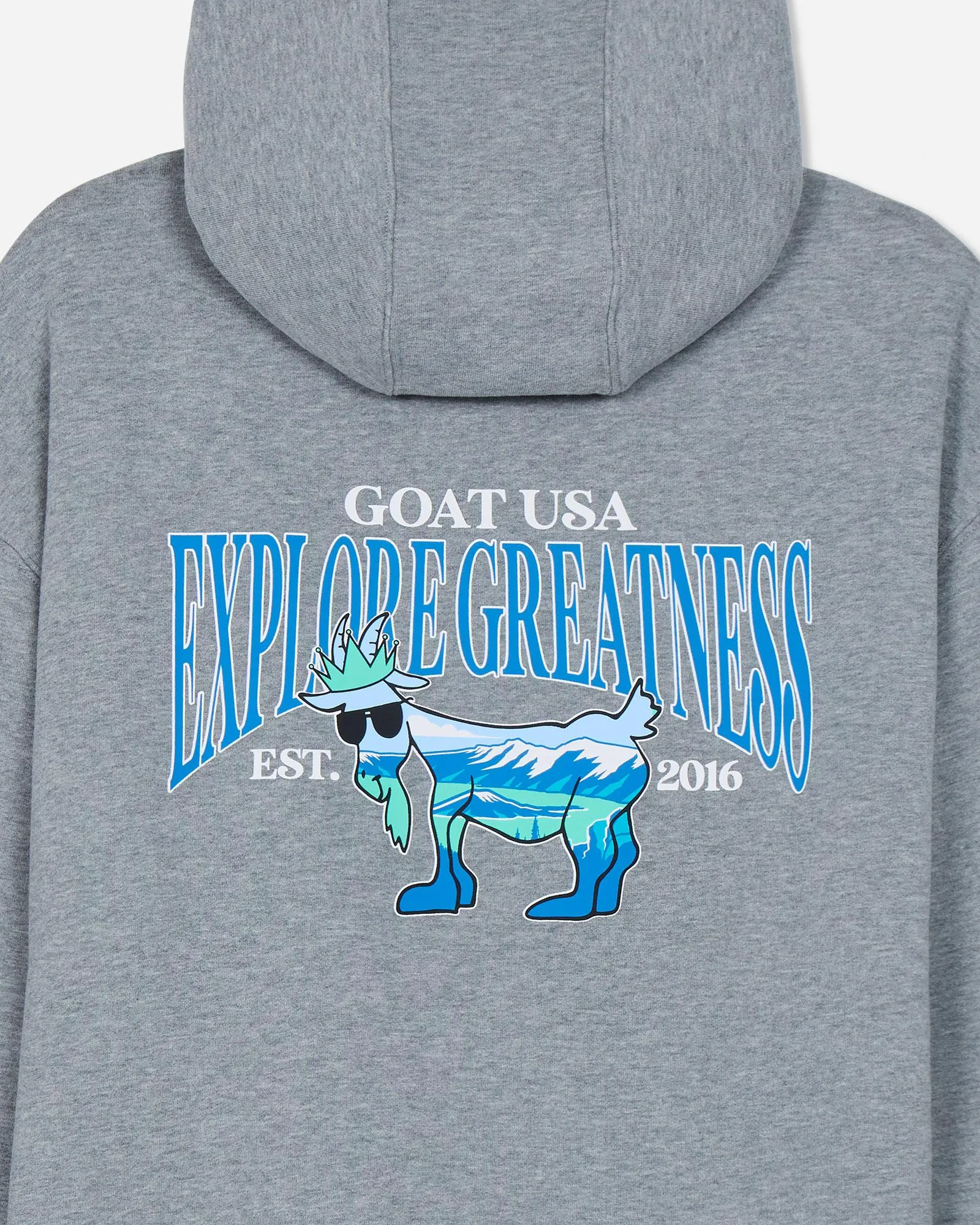 Explore Greatness Hooded Sweatshirt sold by Goat USA product image thumbnail 2