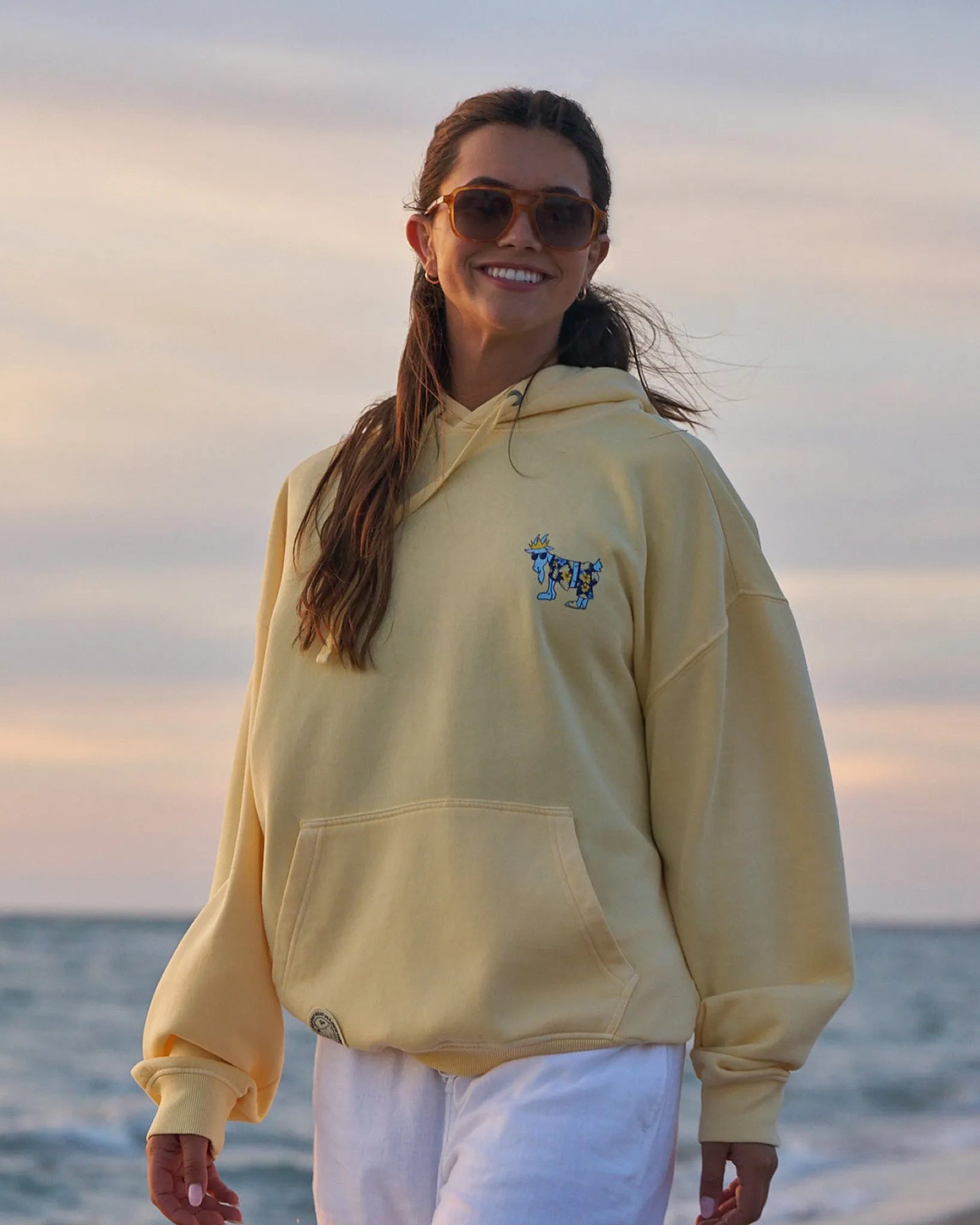 Beach Vibes Only Hooded Sweatshirt sold by Goat USA product image thumbnail 5