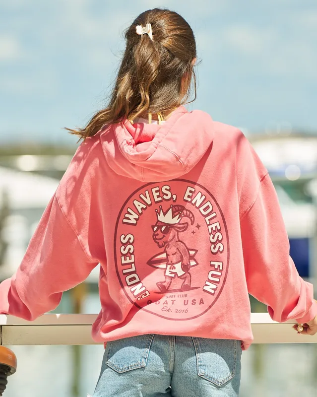 Endless Waves Hooded Sweatshirt made by Goat USA