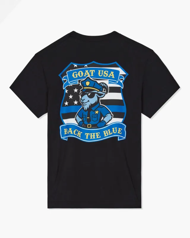 Back the Blue T-Shirt made by Goat USA