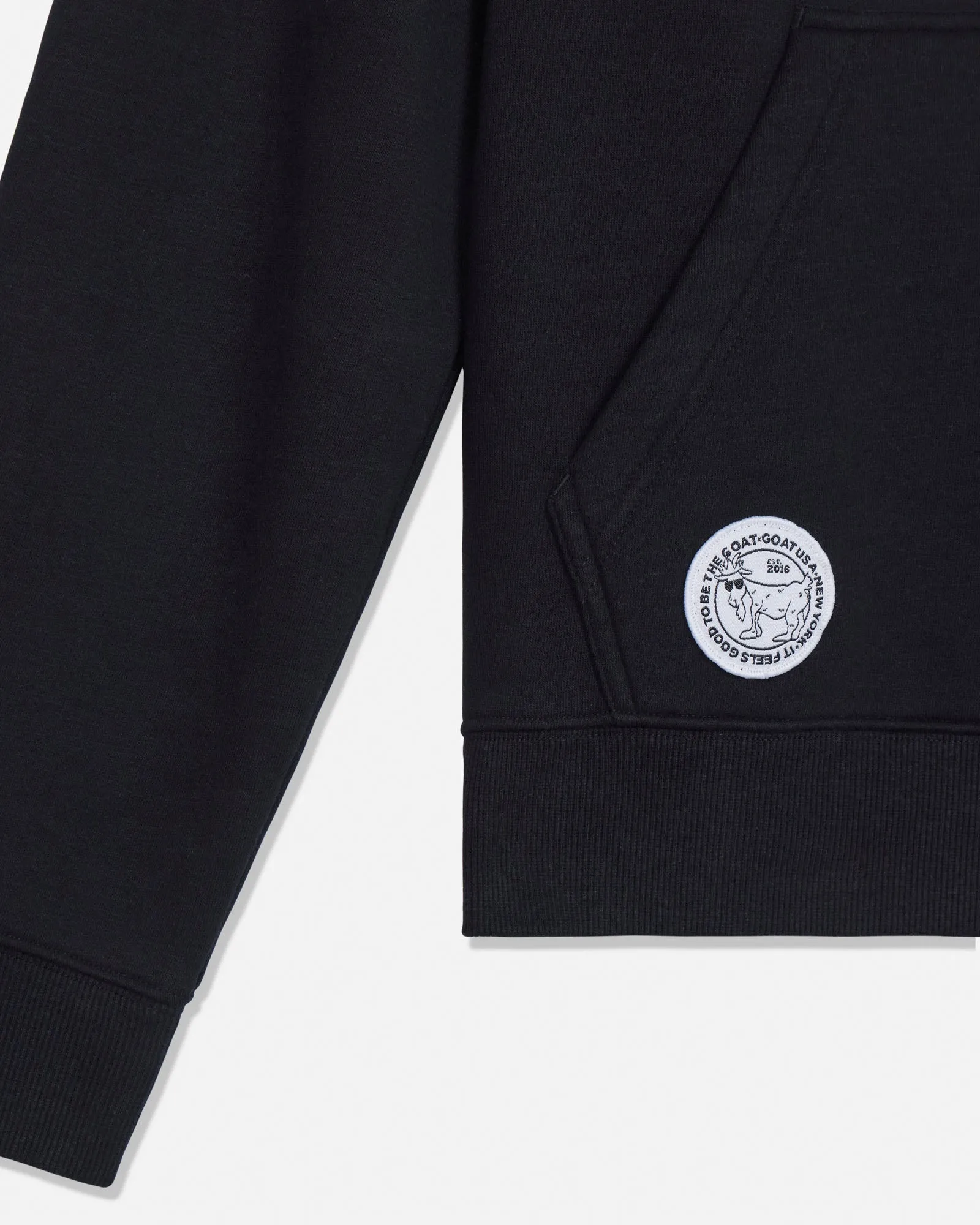 Back the Blue Hooded Sweatshirt sold by Goat USA product image thumbnail 4