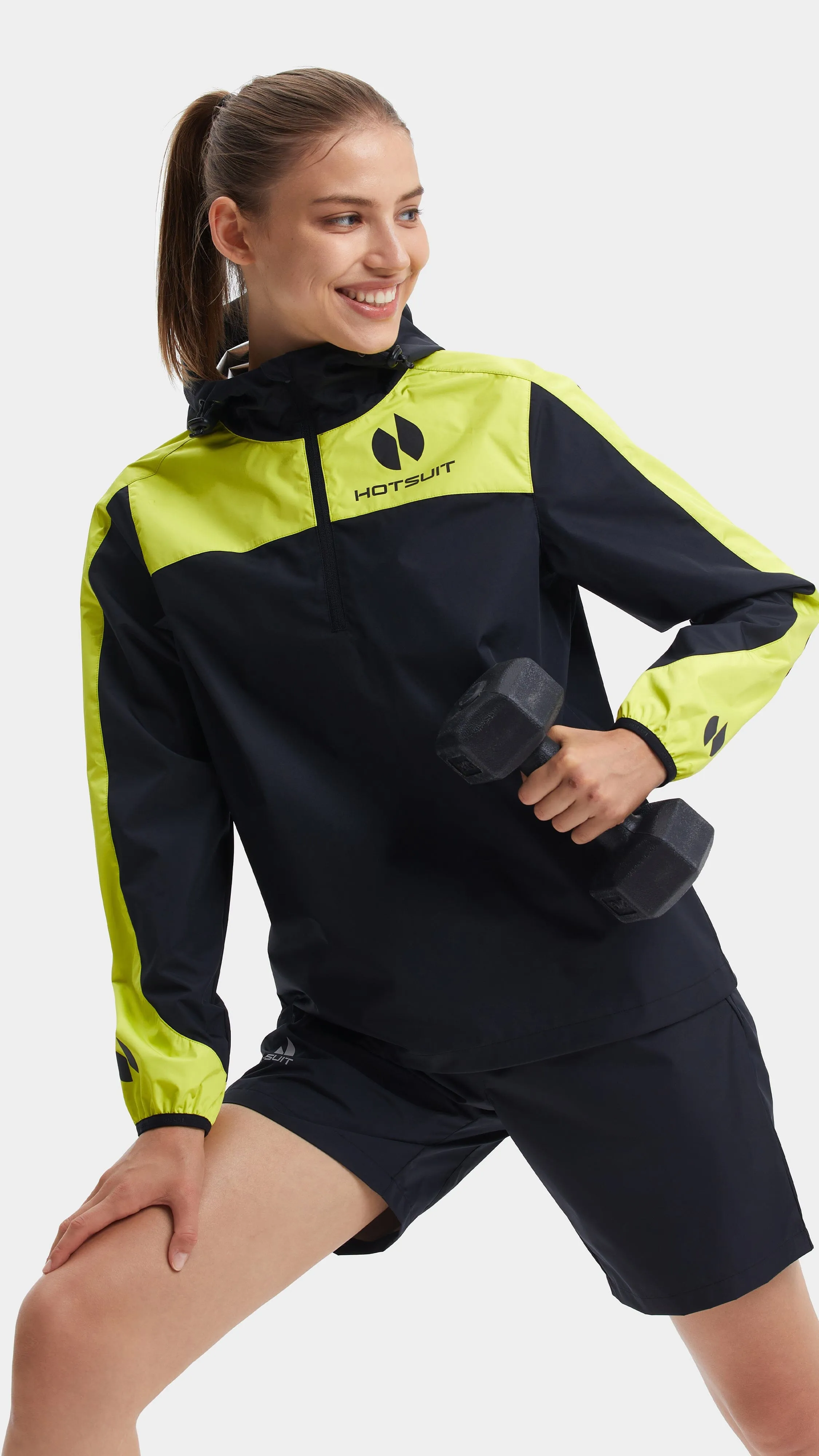 HOTSUIT Women Upgrade Short Half Zip Sauna Suit sold by Hotsuit product image thumbnail 2